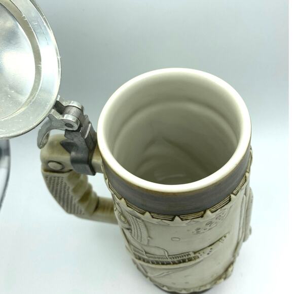 Vintage NASA Space Shuttle commemorative Beer Stein Ceramarte 1983 Brazil - Picture 5 of 7